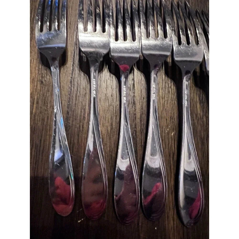 12 piece Oneida Camber Cresta Windswept Scroll Stainless Flatware silverware